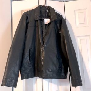 NEW Calvin Klein vegan/pleather jacket